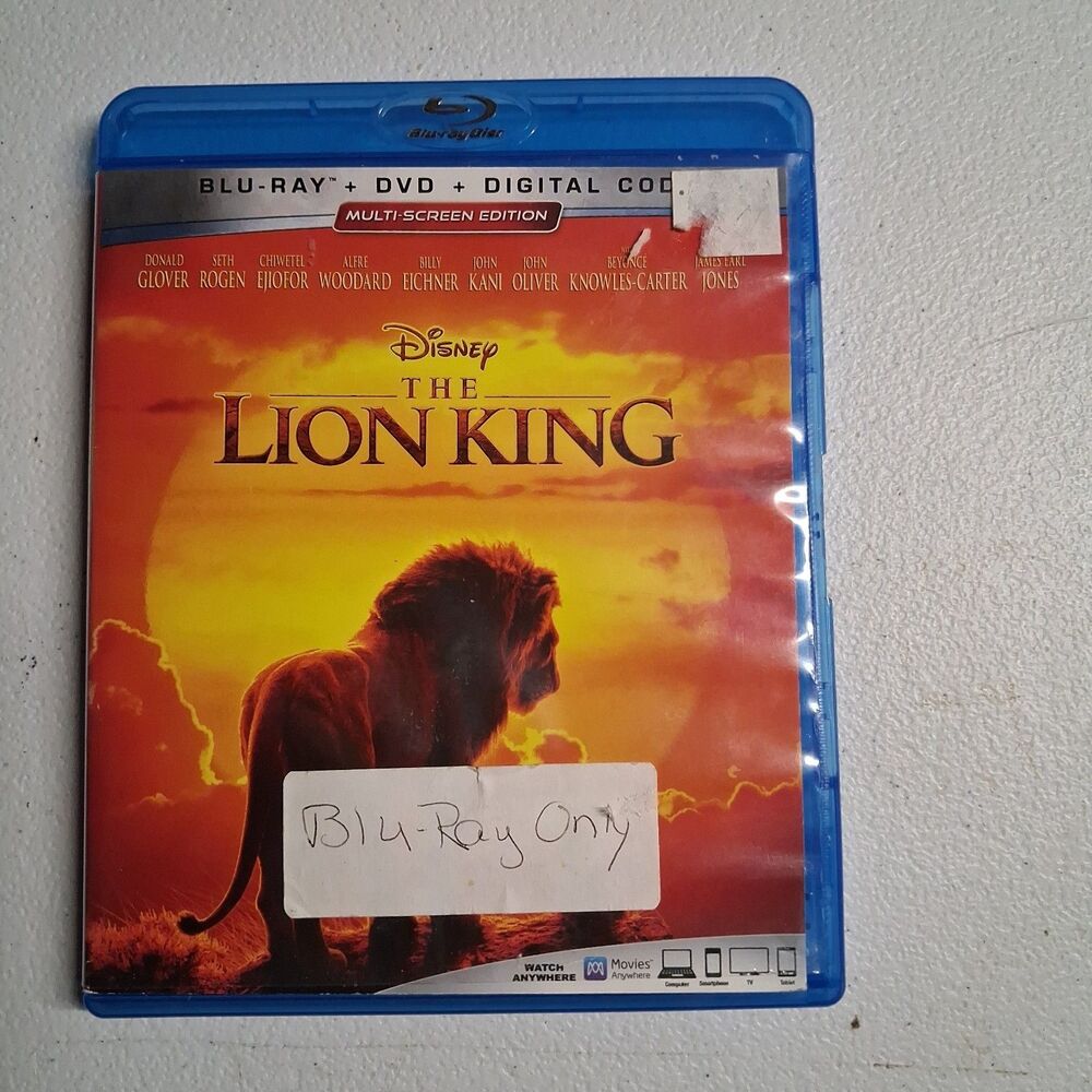 The Lion King (Blu-ray, 2019) Blu Ray Only